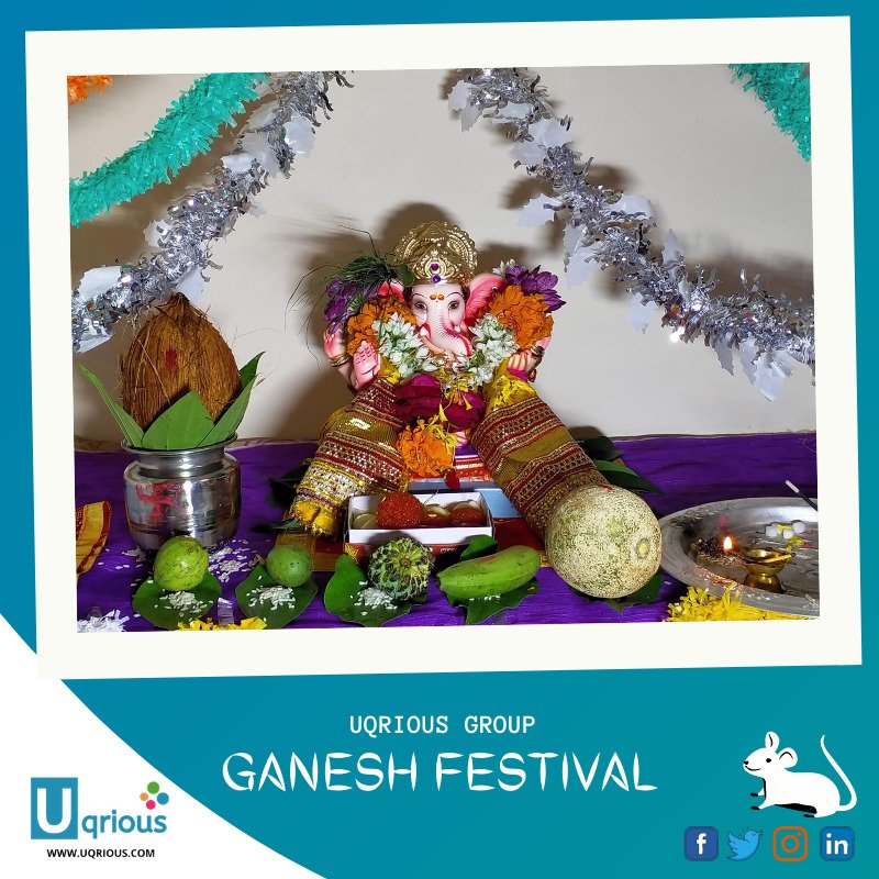 Uqriousgroup's tweet photo. Lord Ganesha is our Teacher and Guide. May he shower your life by giving a new direction to your mission in life by removing all the hurdles from your life!
Here is the glimpse of our first Ganesh Festival at Uqrious Group.
#GaneshFestival #GaneshFestival2020 #UqriousGroup https://t.co/9KPba7Sn9H