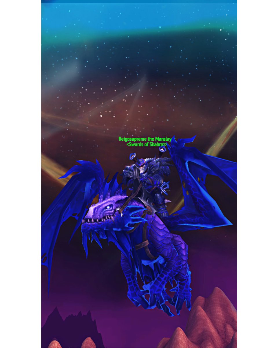 Shout out to @DesMephisto for including me in his AotC #ForCharity stream. As tribute, I took a picture of MY warrior with the mount. #friendshipgoals