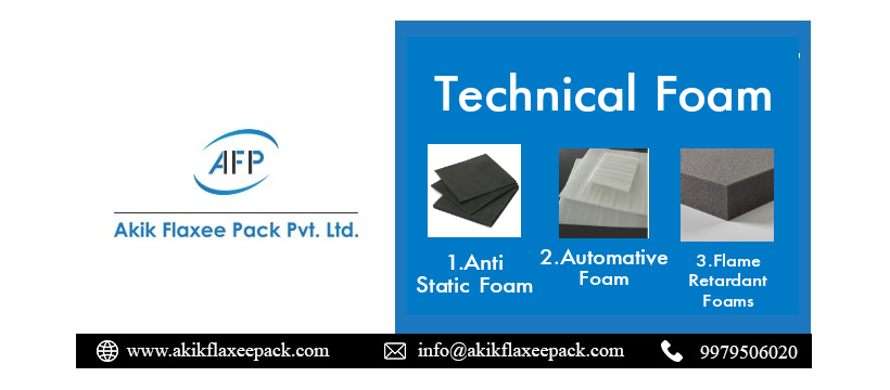Get latest #technicalfoam sheets from Akik Flaxee Pack. We are mass manufacturer &amp; provider of technical foam and make a variety of #technicalfoams including #antistaticfoam, #automotivefoam, and some more. Look at here our items akikflaxeepack.com/product-catego… enquire on 9979506020