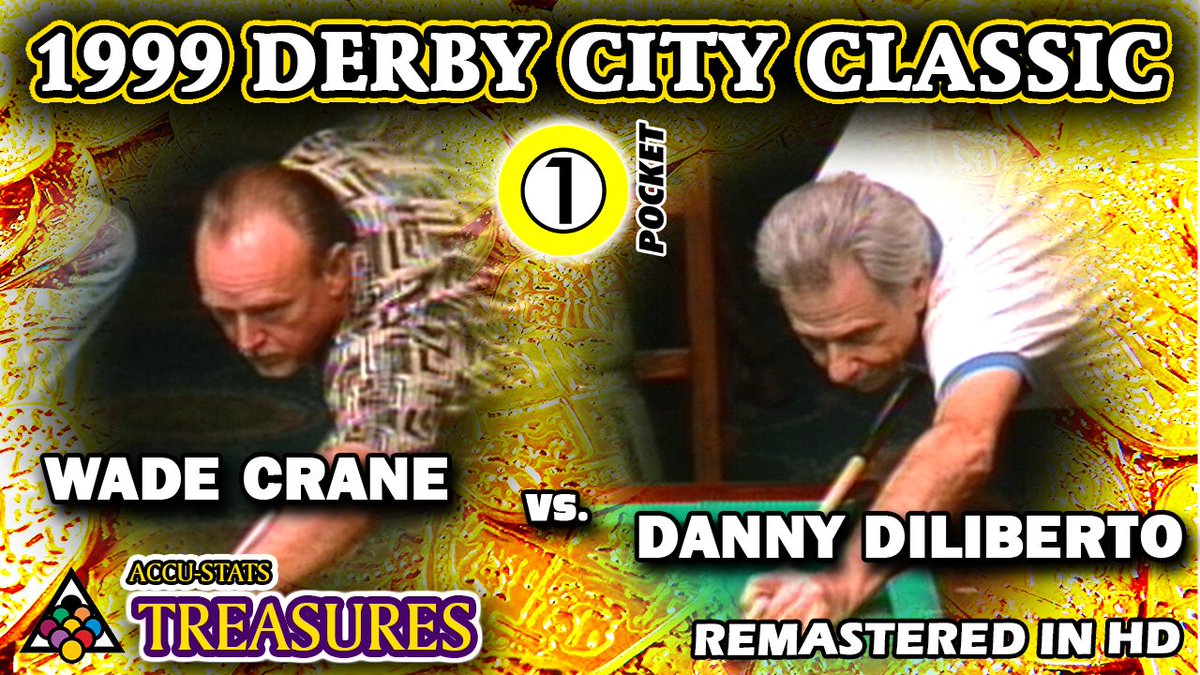 AccuStatsPool's tweet image. It's TUESDAY MORNING almost everywhere!!

Accu-Stats YouTube TUESDAY TREASURE: 1999: Wade CRANE vs. Danny DILIBERTO: DERBY CITY CLASSIC I One-Pocket Division
Premieres Tuesday 8/27, 8pm EST, 5pm PST

youtu.be/xHbYHUXZPcw

#dannydiliberto #wadecrane #onepocket #derbycityclassic