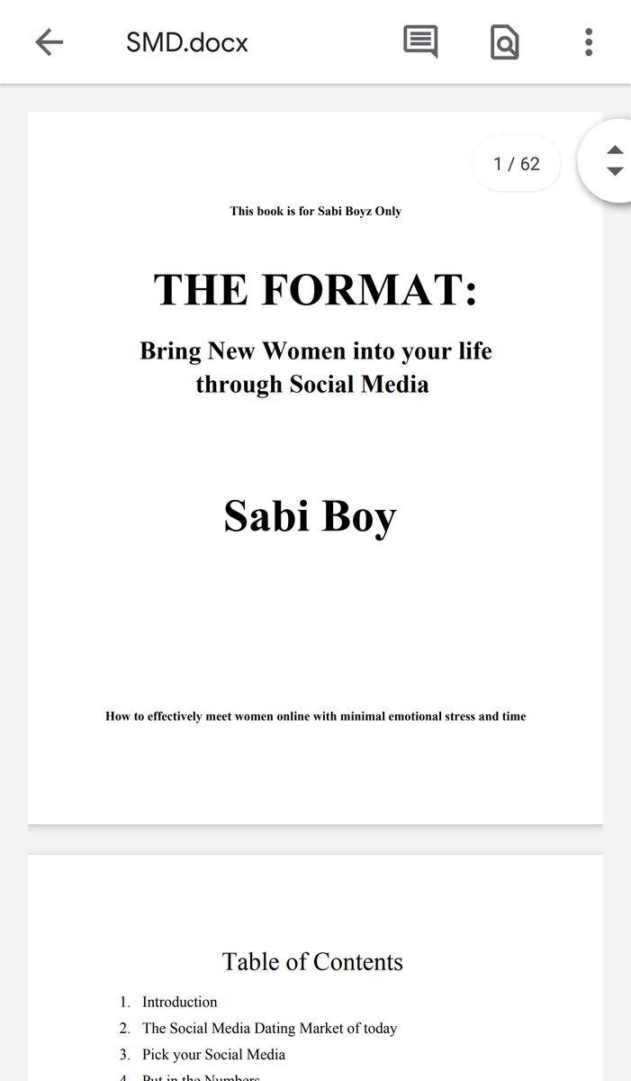 I am almost done writing my e-book; "THE FORMAT" where I give you step-by-step instructions on how to meet women via Social Media quickly and easily.Sabi Boyz is not just an account, it is a brand, a people and a community.