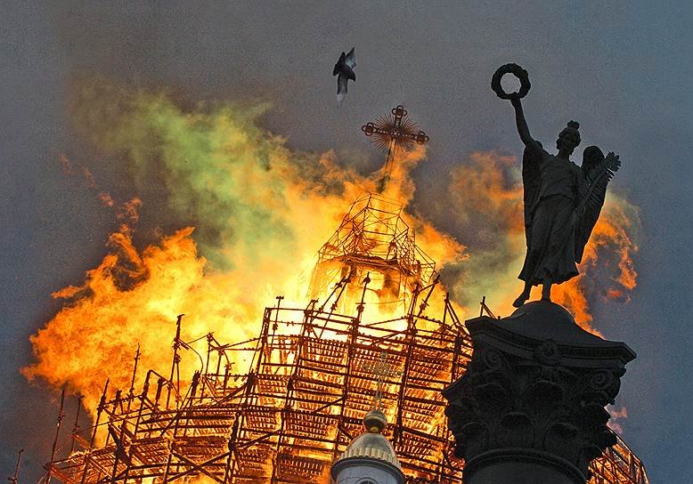 Сгоревшая церковь в санкт петербурге
