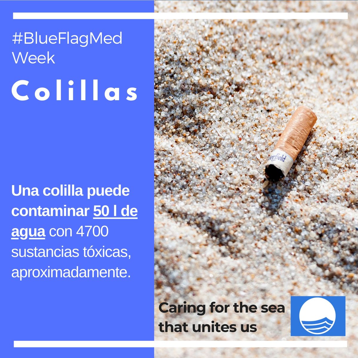 PtoDJuanMontiel's tweet photo. Cuando vayas a la playa, además de guardar la distancia de seguridad,  si fumas, no olvides retirar las colillas. Contribuirás a mantener unas #playas limpiad y disfrutables por tod@s.
@AdeacFEE @sictedmurcia
@Bandera_Azul
#banderaazul #BlueFlagMedWeek https://t.co/LBo6YENTC1 https://t.co/TU6s8OblzT