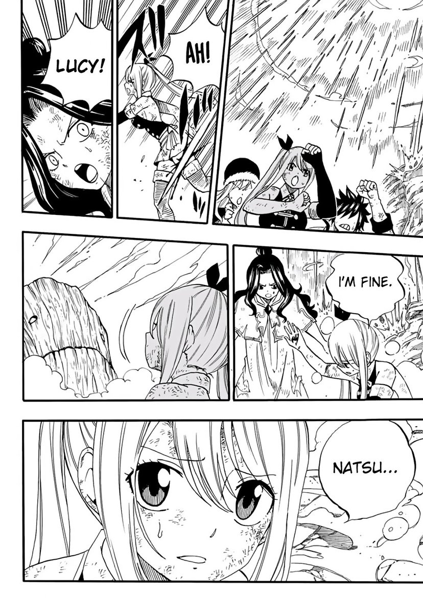 Day 237 of 366 of NaluIn the middle of a brutal fight we got Lucy thinking about Natsu even after she was injured she is focused on him.Then we have Natsu thinking of Lucy talking about people who believe in him with a direct panel of Lucy. In the middle of a brutal fight