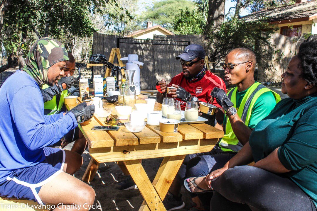cycle_trans's tweet photo. As we already stated, with 3 more days to go and we will be traveling to the start of our expedition. We are thankful to all the help, soponsorship and donations we get. Thank you Maun pop up experience team for hosting us for breakfast. A little help goes a long way. https://t.co/c0CtOJjKMX