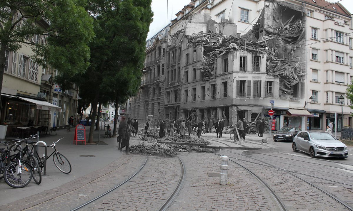 dnatweets's tweet photo. Un Strasbourgeois réalise des photomontages étonnants pour voyager dans le temps à travers la ville 👉 https://t.co/8tcV6CTYtZ  📸 Corentin Meyer https://t.co/fdVGtGV5Dm