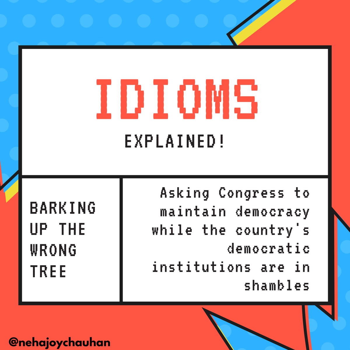 nehajoychauhan's tweet photo. New series #HelloJi
1. Barking Up The Wrong Tree https://t.co/83YveGMkH5