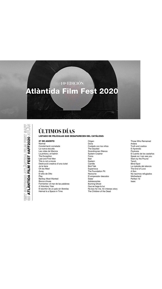 Últimos 3 días ✨ <a href="/Filmin/">Filmin</a> #AFF2020