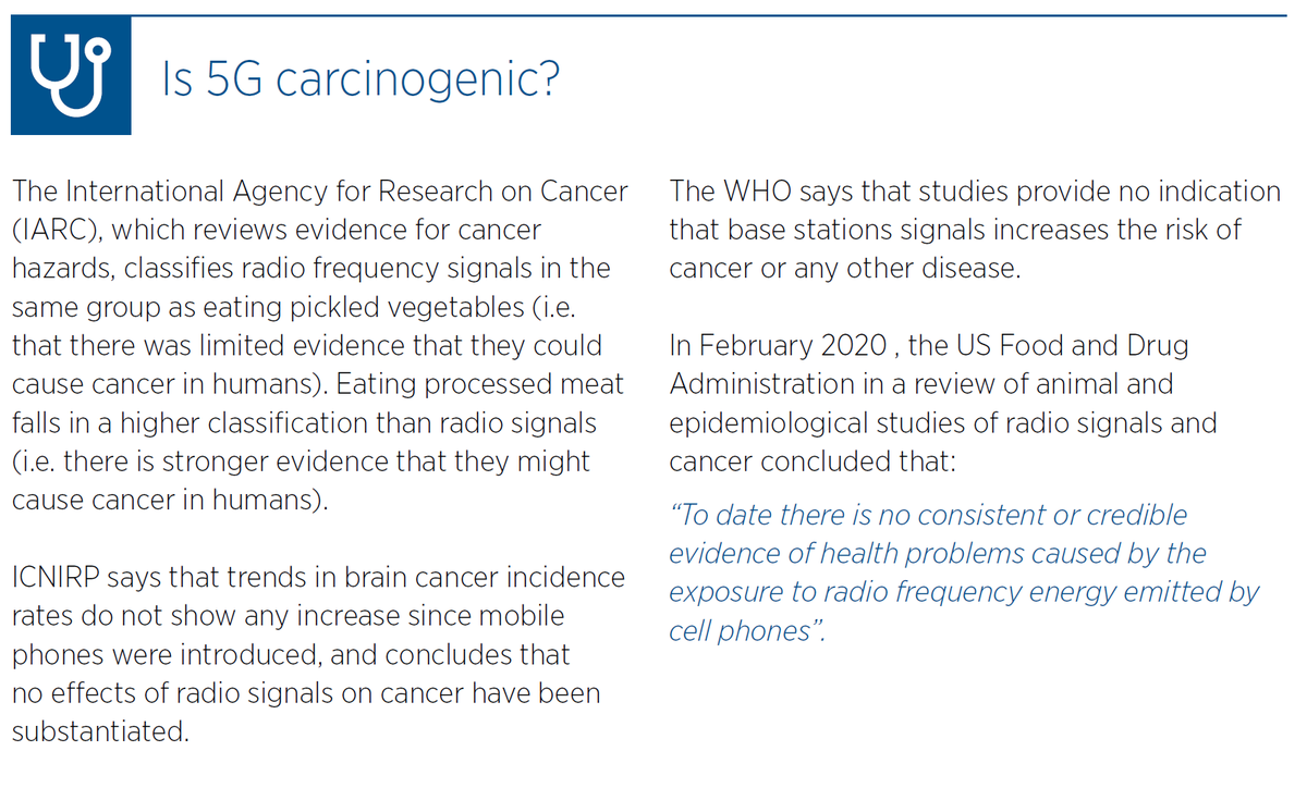 The radio signals used by mobile technologies (2G/3G/4G) have been extensively studied for decades and the scientific evidence gathered is the basis for international safety guidelines.Several myths around the safety of  #5G technology have, however, gained some media traction!