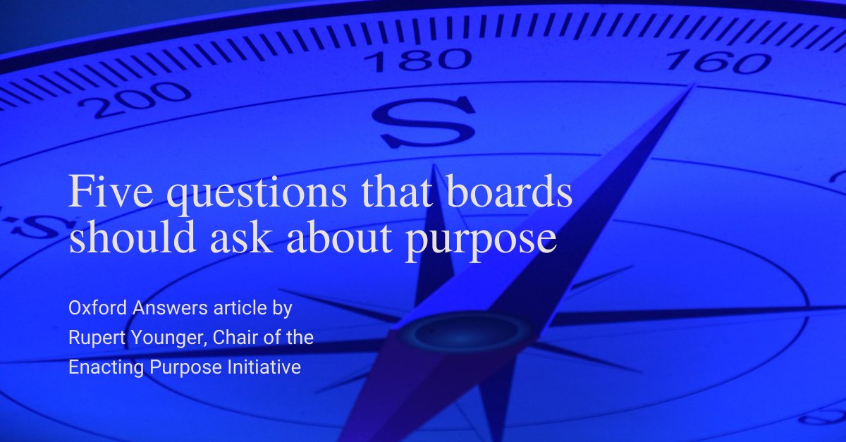 Saïd Business School (@oxfordsbs) on Twitter photo Chair of the Enacting Purpose Initiative, <a href="/profyounger/">Rupert Younger</a> shares the #SCORE framework in this new #OxfordAnswers article: oxsbs.link/2EnJAzK
Leaders can enact #Purpose using the #Simplify #Connect #Own #Reward #Exemplify plan outlined; each with its own governance questions. Chair of the Enacting Purpose Initiative, <a href="/profyounger/">Rupert Younger</a> shares the #SCORE framework in this new #OxfordAnswers article: oxsbs.link/2EnJAzK
Leaders can enact #Purpose using the #Simplify #Connect #Own #Reward #Exemplify plan outlined; each with its own governance questions.