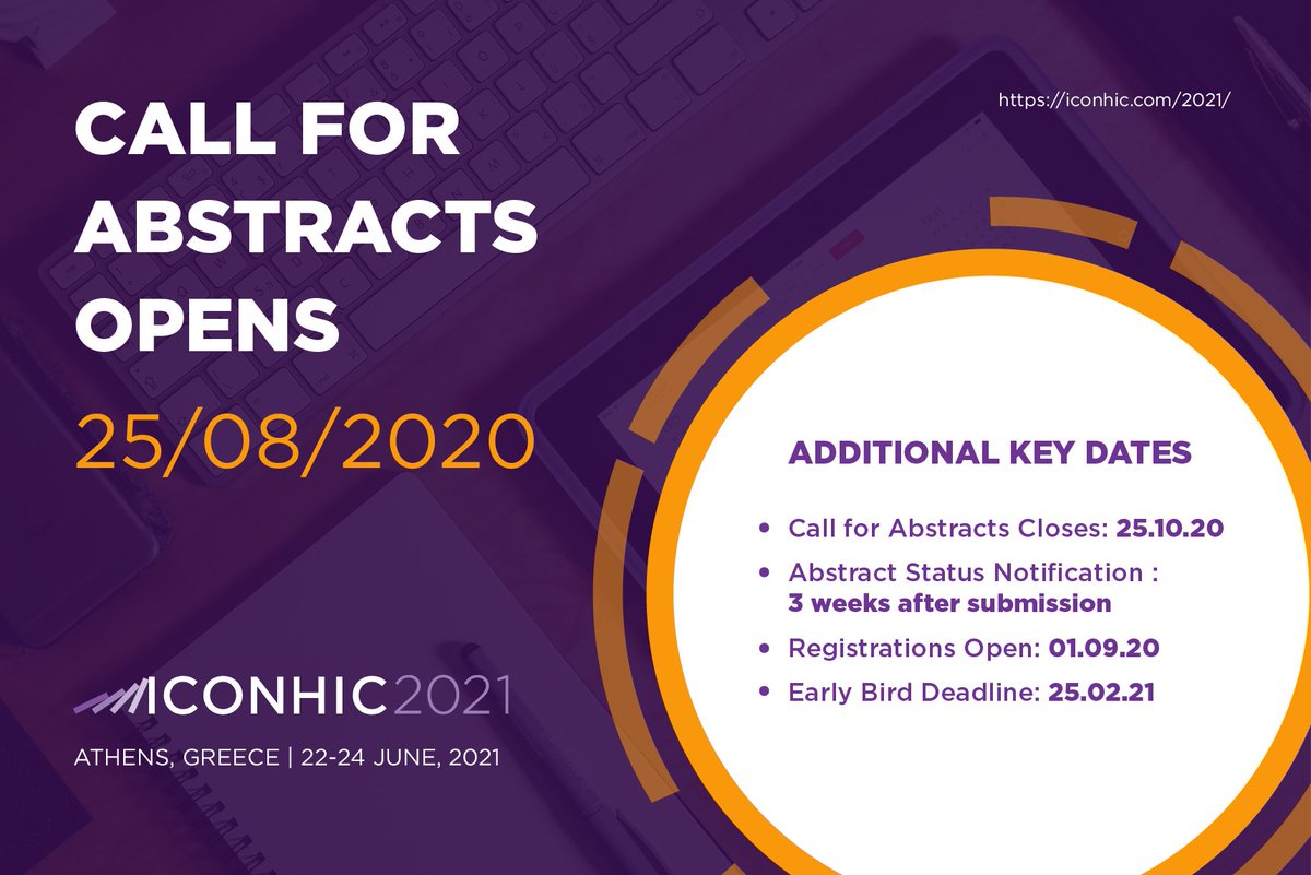 iconhic2021's tweet photo. 📣 Abstract submission is now OPEN! Submit your work &amp; become part of #ICONHIC2021 in Athens!

For submission details, enter our website's Authors' Area:
➡ https://t.co/T5hdQgFZTD.

#ICONHIC2021 #callforabstracts #conference #engineering #naturalhazards #infrastructure https://t.co/ZkvBUgLegG