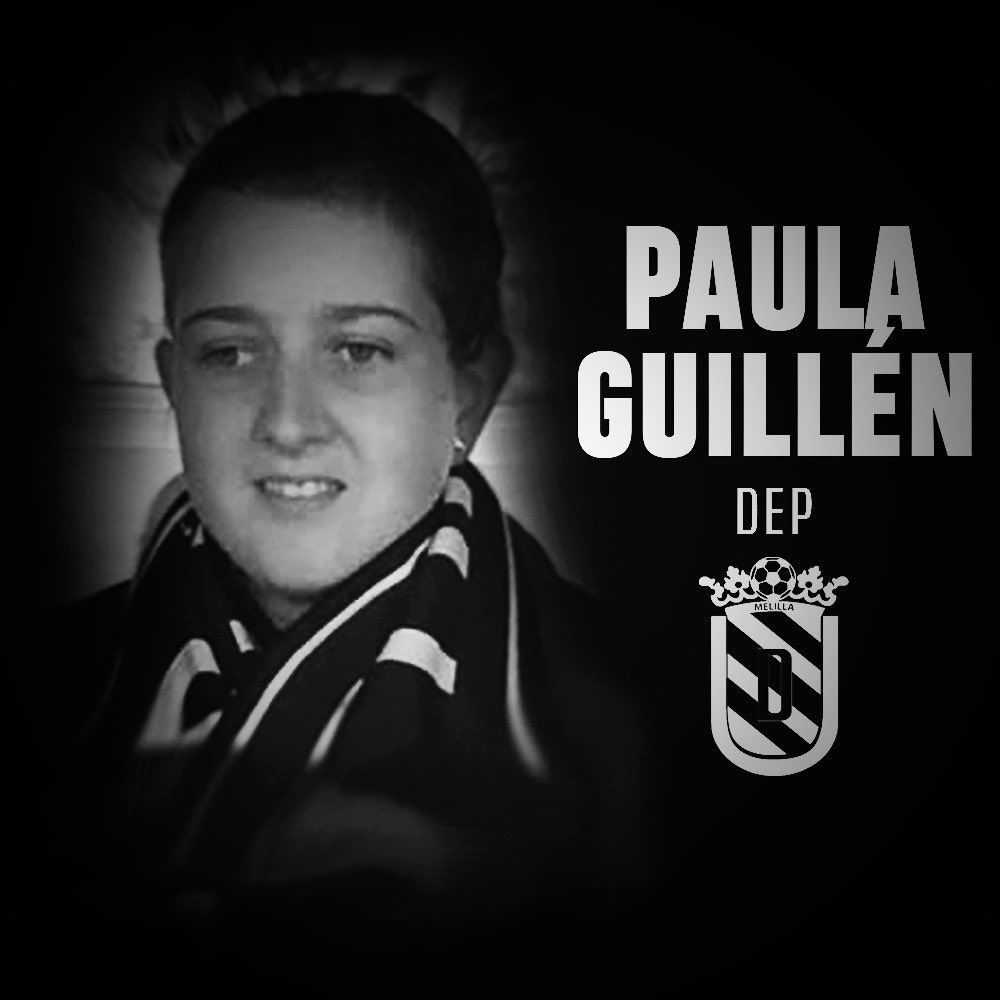 Lamento mucho tu pérdida Paula, la mejor de las seguidoras, espero q allá donde estés puedas disfrutar de tu <a href="/UDMelilla/">Unión Deportiva Melilla</a> , no hace mucho fuimos muy felices juntos, descansa en paz!!!!