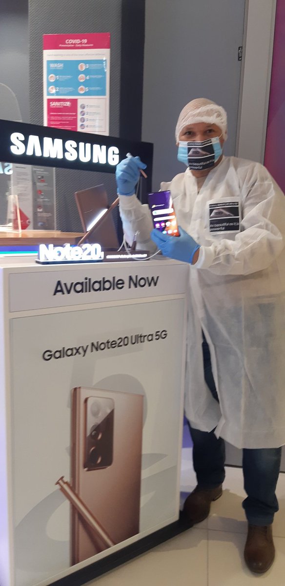 NyanisoM_'s tweet photo. @ecr9495 @SamsungMobileSA #ECRNote20Takeover As we face a new normal, life demands a new kind of device. As a frontline worker, the #GalaxyNote20 S Pen will add a new meaning to my daily life from adding my to-do list or write down my notes without unlocking my phone than using a traditional pen https://t.co/06grKbDZrT