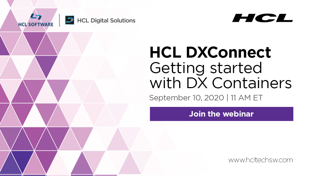 Want to know how the new #cloud-native #HCL Digital Experience can dramatically reduce TCO?

Don’t miss this #webinar on September🔟 .

Put it in your calendar now! hclsw.co/wqcy8k #HCLDX