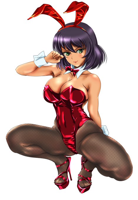 バニー・ホシノ 色変え &amp; 日焼け差分です😉 