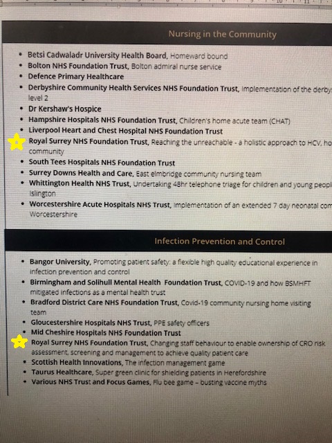 RS Nurses (@rs_nurses) on Twitter photo ✨ Well done <a href="/OurRSFamily/">Royal Surrey Family</a> #nurses Community and Infection Control. #GoodLuck 🍀 for your <a href="/NursingTimes/">Nursing Times</a> nominations! ✨ ✨ Well done <a href="/OurRSFamily/">Royal Surrey Family</a> #nurses Community and Infection Control. #GoodLuck 🍀 for your <a href="/NursingTimes/">Nursing Times</a> nominations! ✨