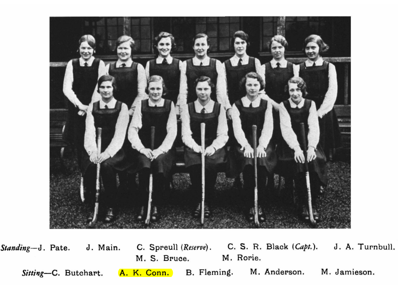 Dr Agnes "Nancy" Kirkland Conn retired in 1979 and died in March 2013 aged 93. A Broughty Ferry lass, she went to Dundee High then did history and later medicine  @univofstandrews. She also played hockey for Scotland. 14/14 #WomenInSTEM  #OldWeirdScotland
