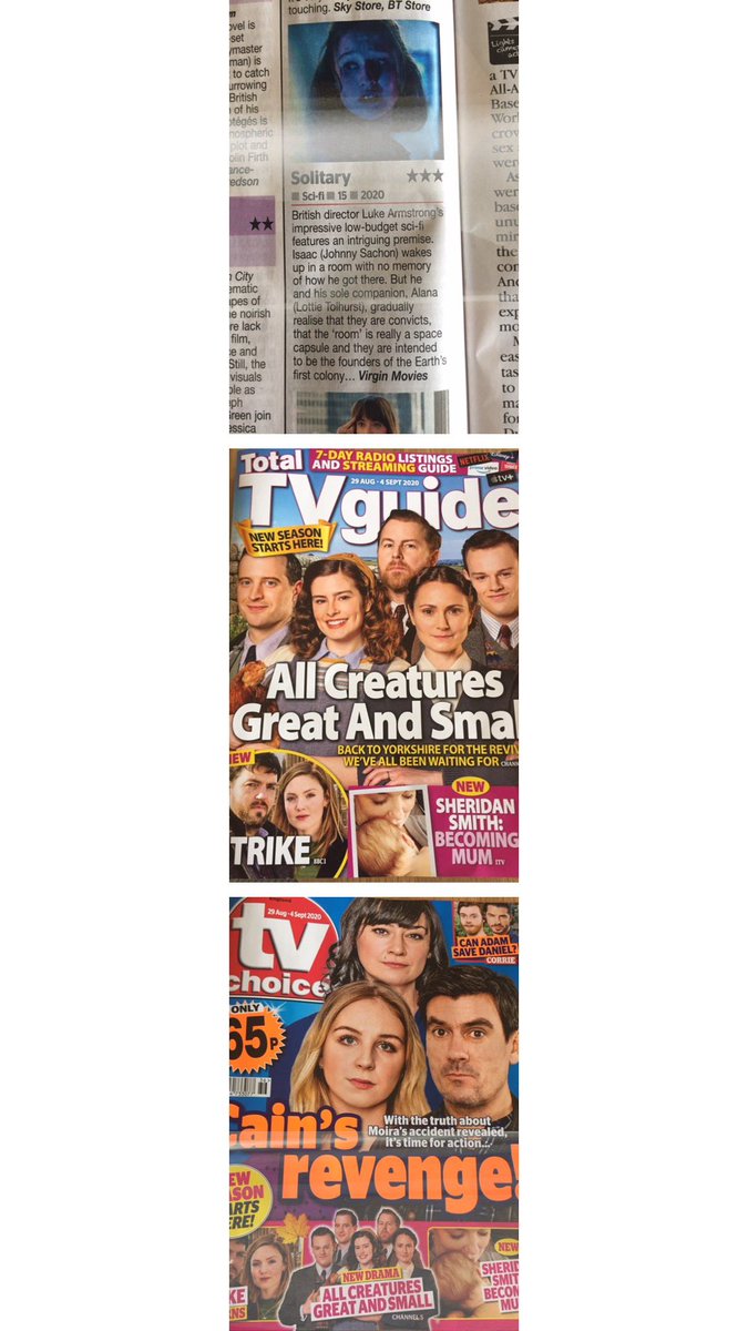 @solitarymovie spotted today in @tvchoicemagazine and @totaltvguide #virginmovies. #solitarymovie #scifi #film #movie #space #action #actor  #director #writer #producer #indiefilm #editor #filmmaker #quarantine #isolation #sciencefiction #movie #edit #postproduction #set