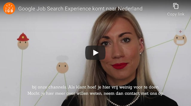 Begin dit jaar kwamen we al met het bericht dat Google Job Search Experience naar Nederland kwam. Nu is het echt zo ver. IGB ondersteunt haar klanten bij hun vindbaarheid en zorgt voor indexatie op channels die zelf niet optimaal indexeerbaar zijn.
ingoedebanen.nl/blog/google-jo…