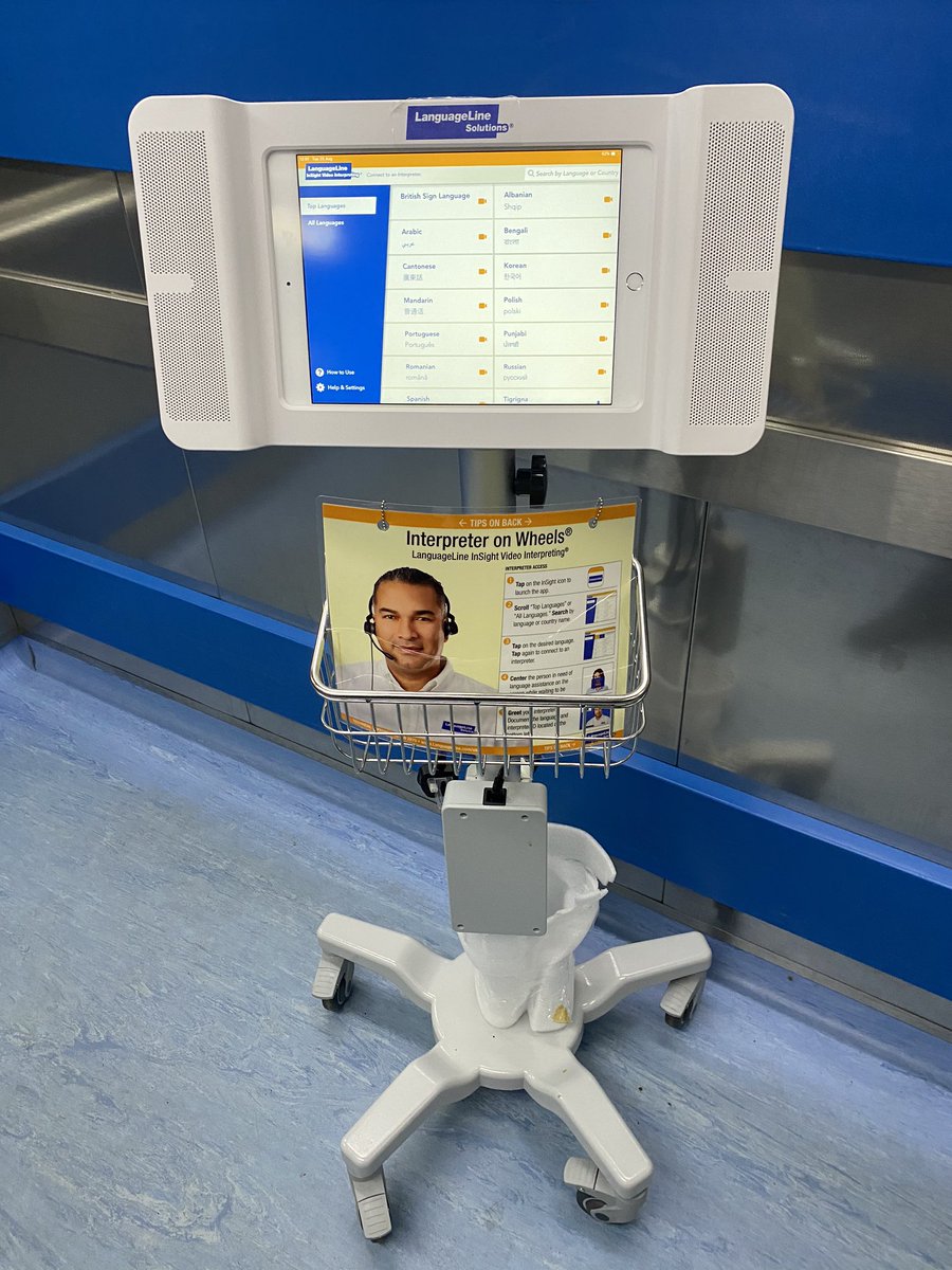 PUhmbt's tweet image. Colleagues within the women’s unit at RLI we’re very excited to receive their very own video interpreter on wheels at RLI. #sharedresource #inclusion @Lneal5Laura @BarryRigg @LanguageLine #betterpatientexperience