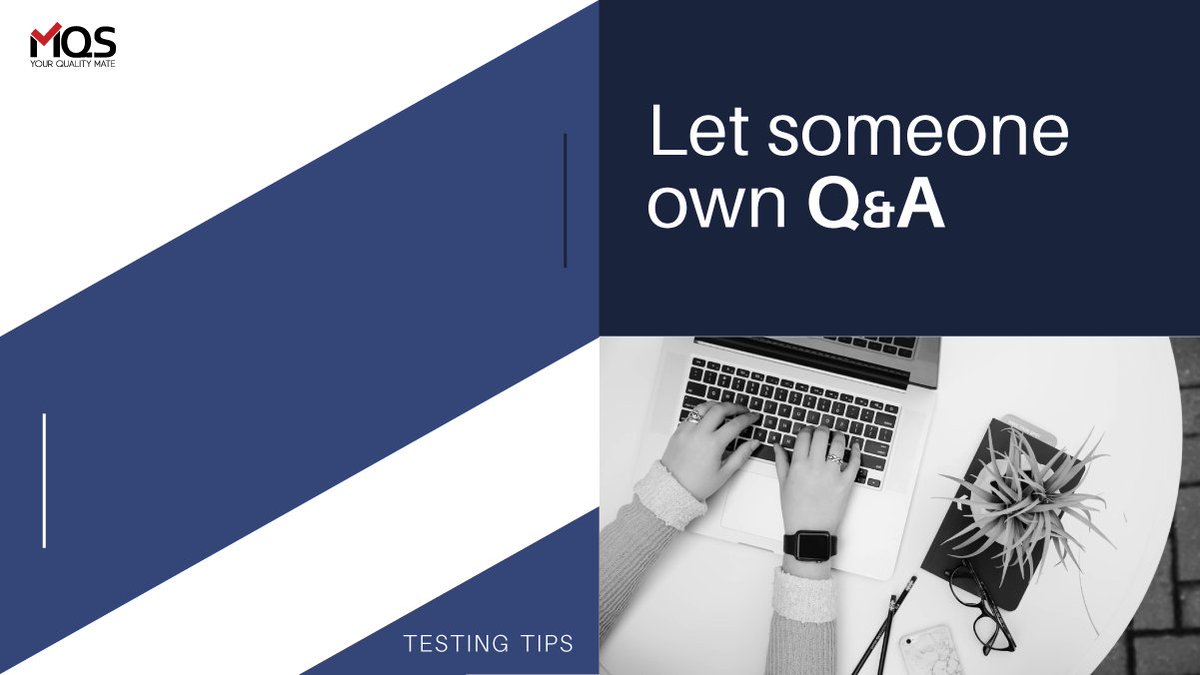 MqsCompany's tweet photo. Alguien tiene que ser el dueño del proceso de QA. Se requiere de alguien que diseñe y desarrolle la estrategia de las pruebas de calidad que se realizarán. Si no, quién va a priorizar lo que se debe arrglar? #QATips #TipsdeCalidad #Tips https://t.co/QkLrBZQaSC