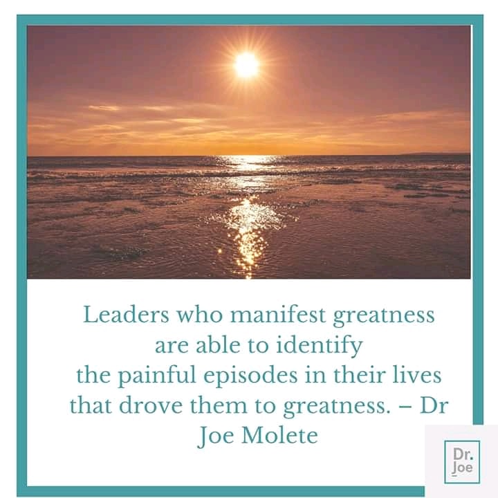 drjoemolete's tweet photo. How has pain or challenges moulded you into becoming the great that you are? 
#InspiringGreatness https://t.co/MkUJ6ANci8