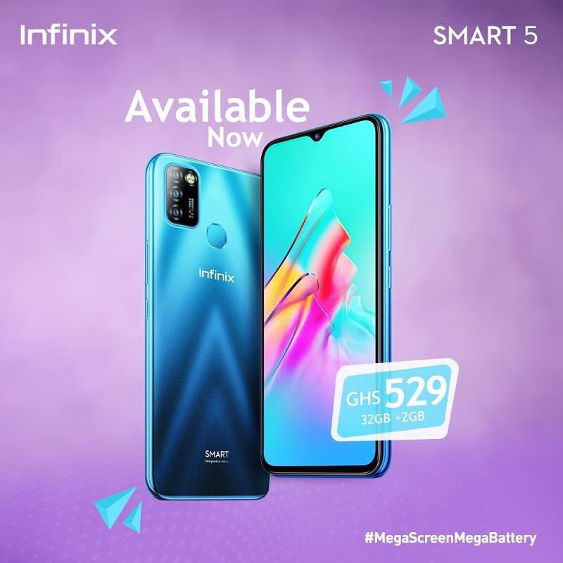InfinixGhana's tweet photo. Get the #InfinixSmart5 today for just Ghc 529 😍
Visit the nearest Infinix recommended retail shop to get yours now😎 
#MegaScreenMegaBattery #ShattaTuesdayMarket https://t.co/9OYfBTe2SQ