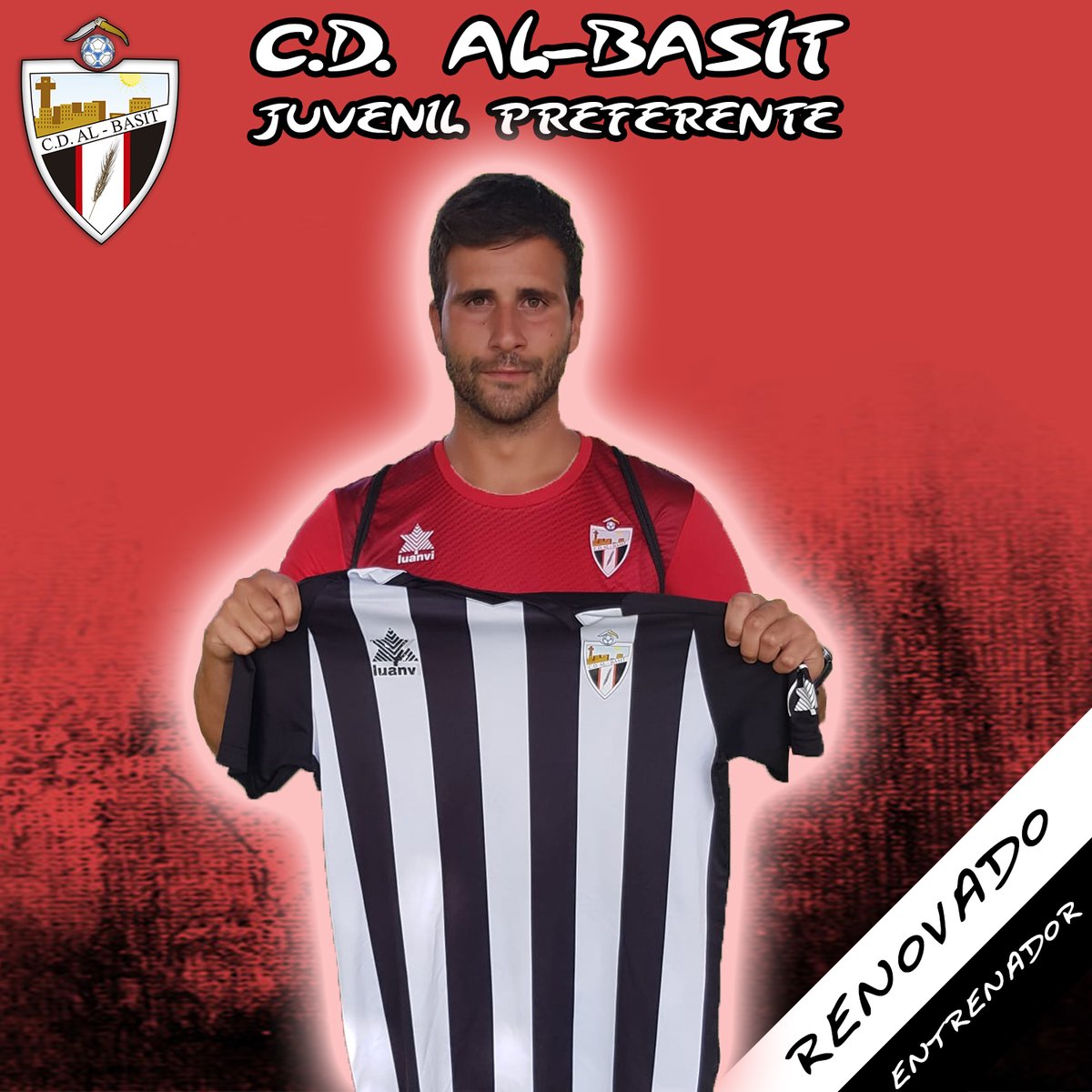 EscuelaAlBasit's tweet photo. ✍️ RENOVACIÓN | Juan Francisco García continua como entrenador del C.D. AL-BASIT Juvenil PREFERENTE, para la temporada 20/21.
Será la 2ª temporada consecutiva de @juanfri_garcia en esta categoría, tras el meritorio ascenso conseguido en la 18/19.
#Vamosalbasit ⚫️⚪️⚫️ https://t.co/q4JGxWPFyr