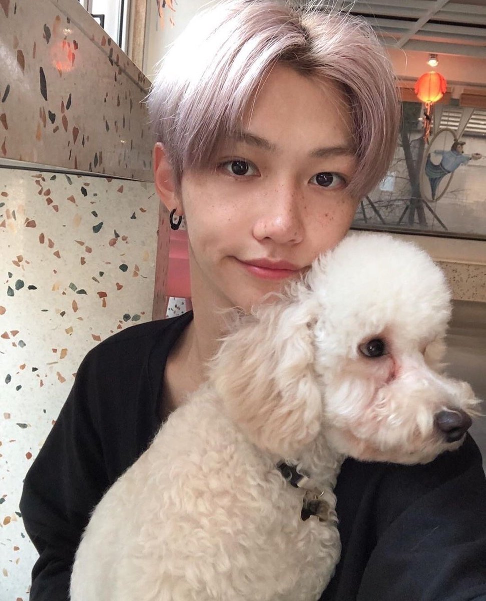 felix with a cute dog