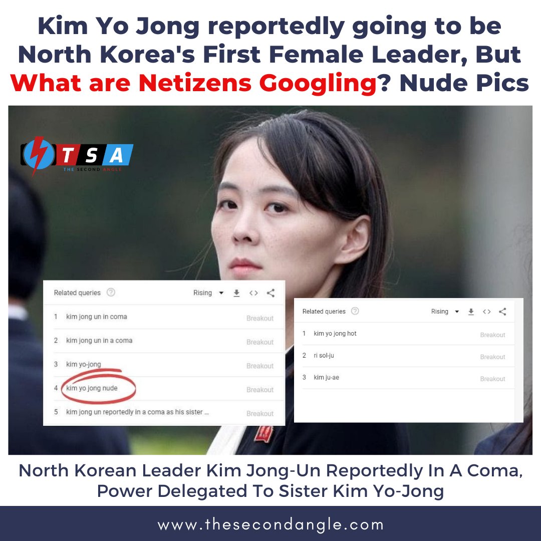 Conciliator Obsession Consider The Second Angle on Twitter: "Kim Jong-Un's sister maybe twice as more  dangerous than her brother, but Google Trends shows a spike in search for 'Kim  Yo Jong hot photos' and 'Kim