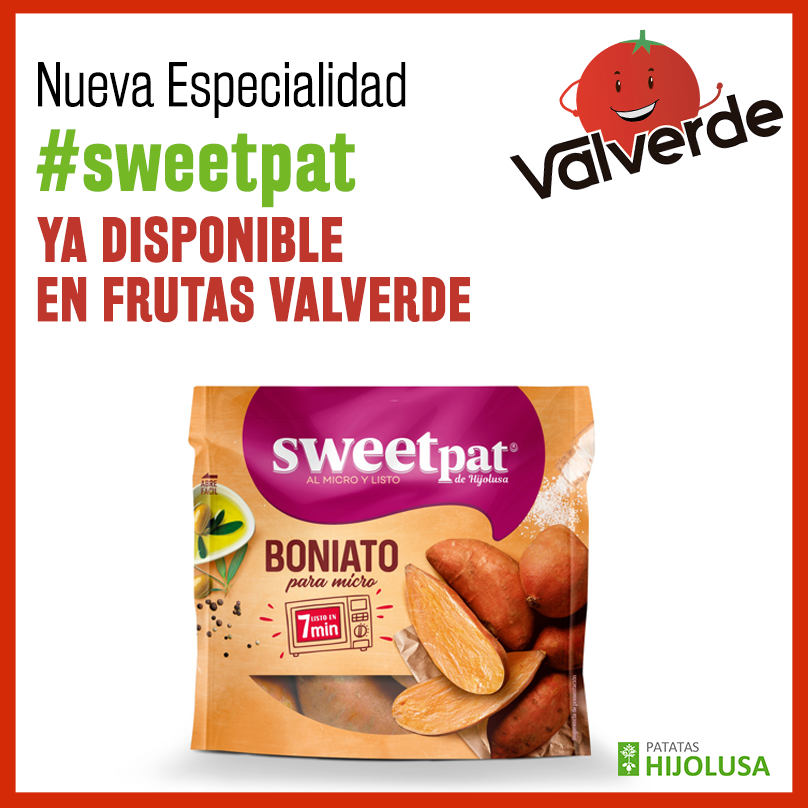 frutasvalverde's tweet photo. 🍠🍠 NUEVA ESPECIALIDAD @hijolusa 🍠🍠
¡Ya puedes encontrar en #FrutasValverde la nueva especialidad #Sweetpat de #PatatasHijolusa! Deliciosos #boniatos que podrás disfrutar en tan sólo 7 minutos de microondas. ¡No te quedes sin ellos! 👇👇
#Novedades https://t.co/KBPlGNfZH2