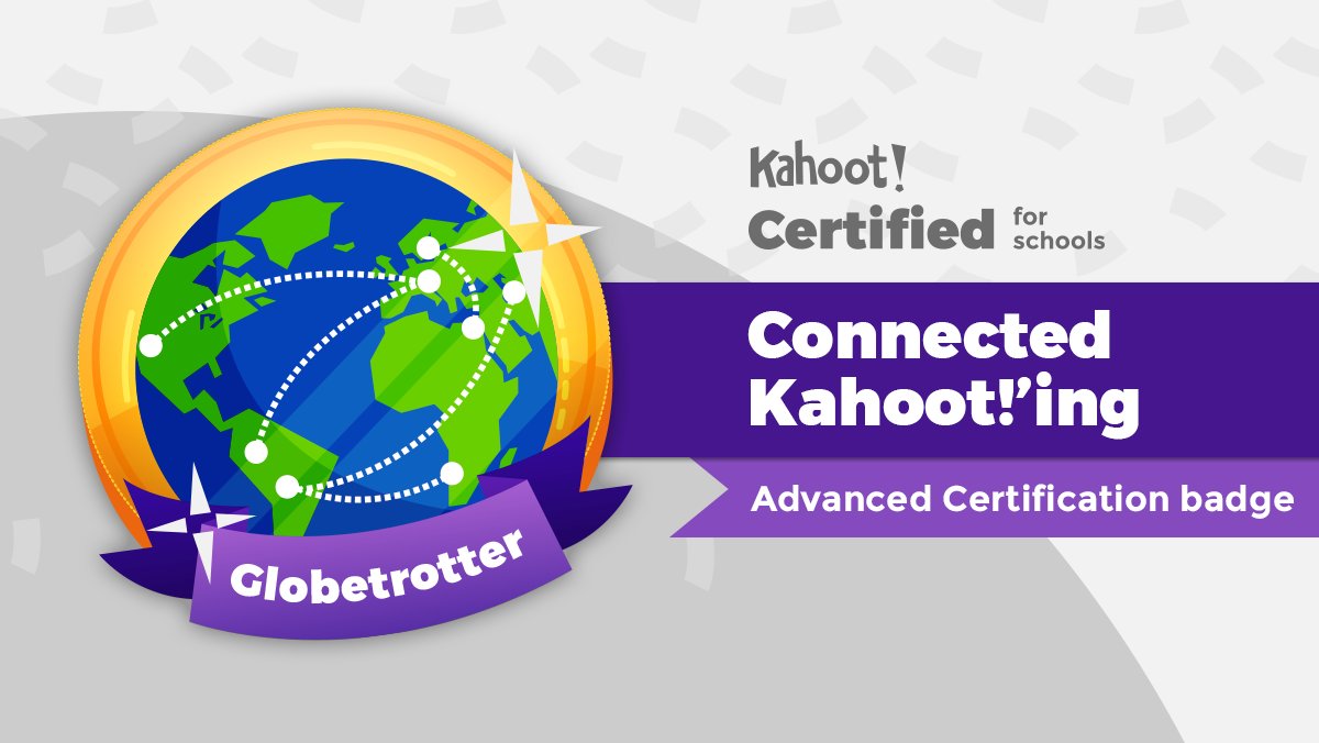 missgoldman19's tweet image. I’ve become a Globetrotter with the @GetKahoot #AdvancedCertification Connected Kahoot!’ing course! 🌎