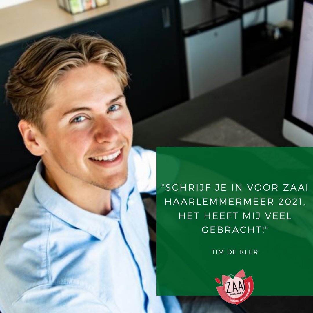 “Ik had niet verwacht de jongste deelnemer te zijn!” Tim de Kler (21) is verbaasd. Toch is hij zelfs de jongste deelnemer in de vijf jaar dat ZAAI Haarlemmermeer bestaat. “Schrijf je in voor editie 2021. Het heeft mij veel gebracht!” haarlemmermeergemeente.nl/nieuws/zaai-he…

#zaaihaarlemmermeer