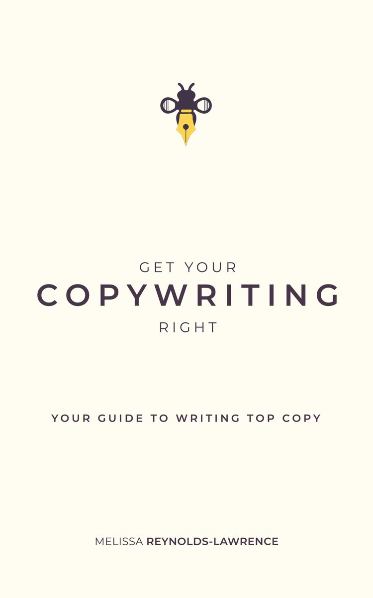honeybeecopy's tweet photo. I haven’t shouted loudly about it (hello, imposter syndrome) but I wrote an e-book. 
If you have a lot of copy responsibility in your role or run a small business and write your own copy, this book is for you 

https://t.co/NZBP5sE488 https://t.co/RNGdJX66bz