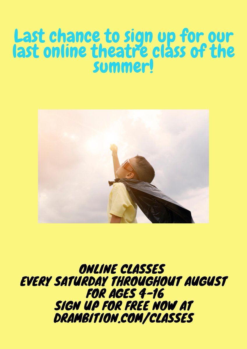 DrambitionTC's tweet photo. Are you signed up for our last class of the summer?!

SIGN UP IN 60 SECONDS FOR FREE using the link below:
https://t.co/9cWsZXg17L

Or find out more at https://t.co/mHGMSpTyk2 https://t.co/hOvY0nteWz