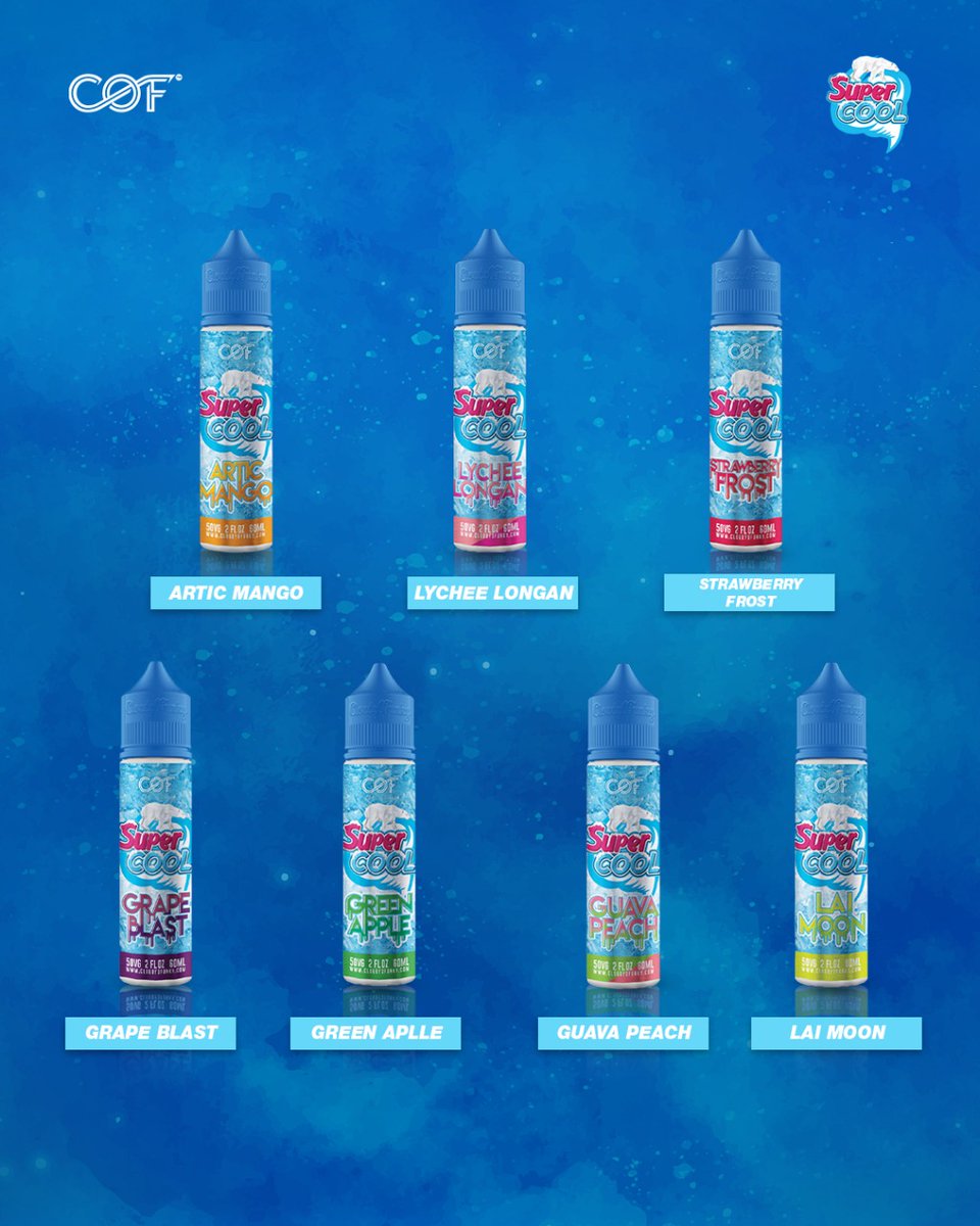 cof_indonesia's tweet photo. Super Cool Series by COF Indonesia.
Liquid dingin rasa buah yg bisa ngademin suasana hati kamu.
#cloudyofunky #cof #liquidstore #supercool #liquid #Vaporizer https://t.co/YxKTTyWufk