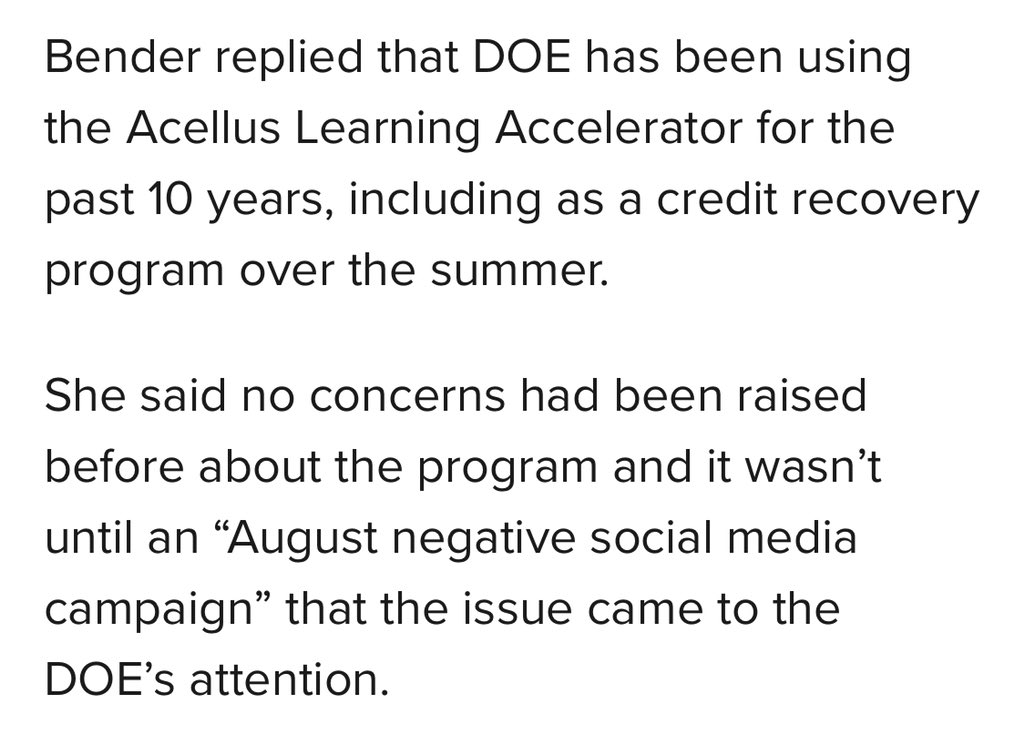 Apparently  @HIDOE808 has been contracting Acellus for the past 10 years! I also highly doubt that no one has complained about this program prior to this month, given the fact that all of the problematic video and test content appears to be quite old