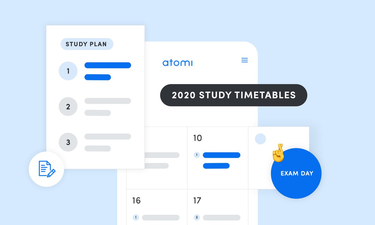 AtomiEducation's tweet image. Atomi’s interactive #studytimetables and #studyplans are here! Designed by our expert content team and paired with subject-specific #studyplans, these powerful tools will get your #students organised and confident for their final exams. 

buff.ly/2FVV26b