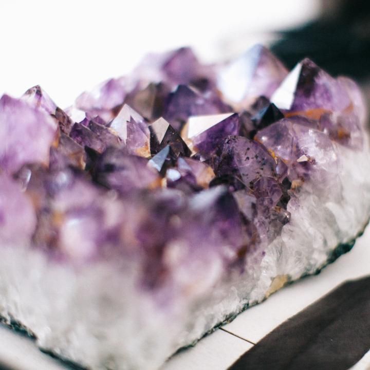 Johnny - Amethyst "the amethyst, is said to strengthen relationships" 