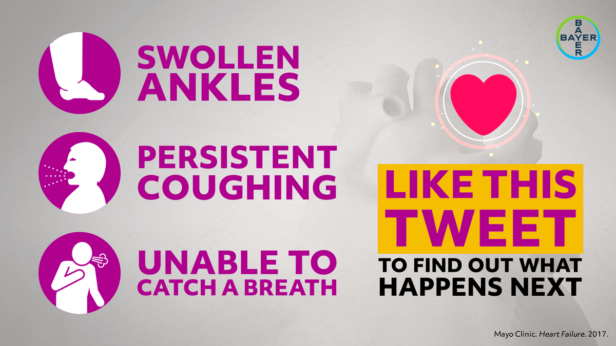 LIKE ❤️ this tweet to follow the journey of worsening chronic heart failure and be updated on what happens next. There are clear signs of worsening chronic heart failure. But they’re just the start of the story. #ESCCongress #Cardiology #WorseningHeartFailure