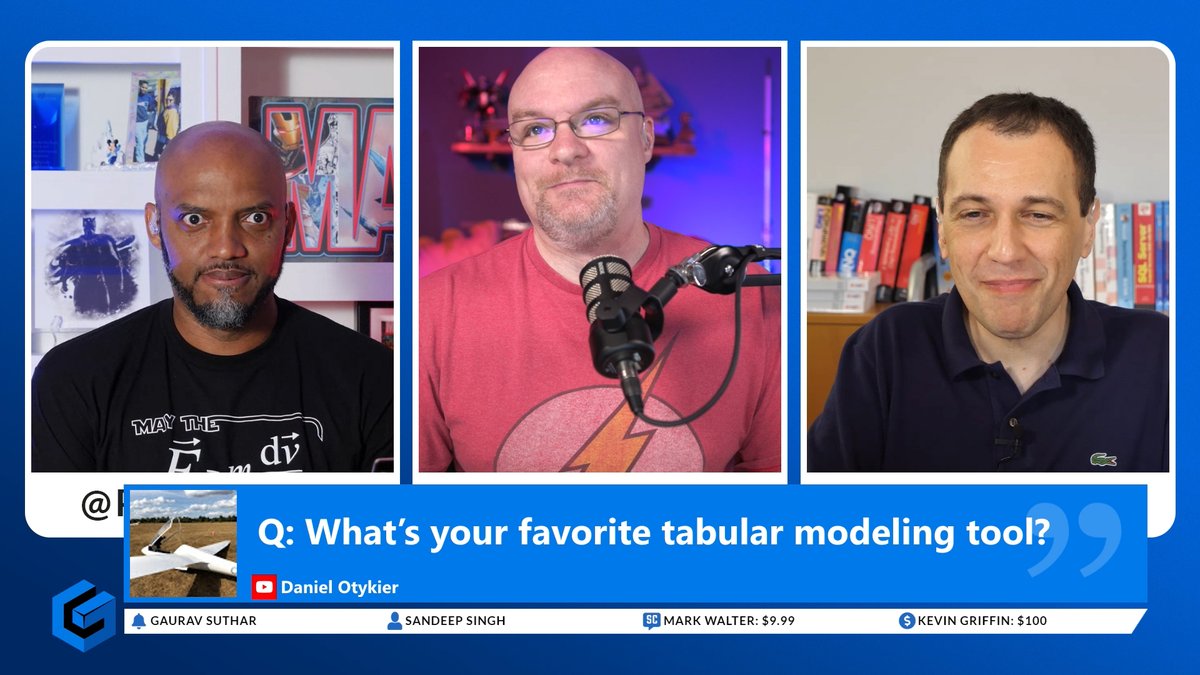 GuyInACube's tweet image. "What’s your favorite tabular modeling tool?" A tease of Tabular Editor 3. #PowerBI 🎞 #GuyInACube clips // @marcorus @DOtykier
Watch on YouTube - guyinacu.be/clip017