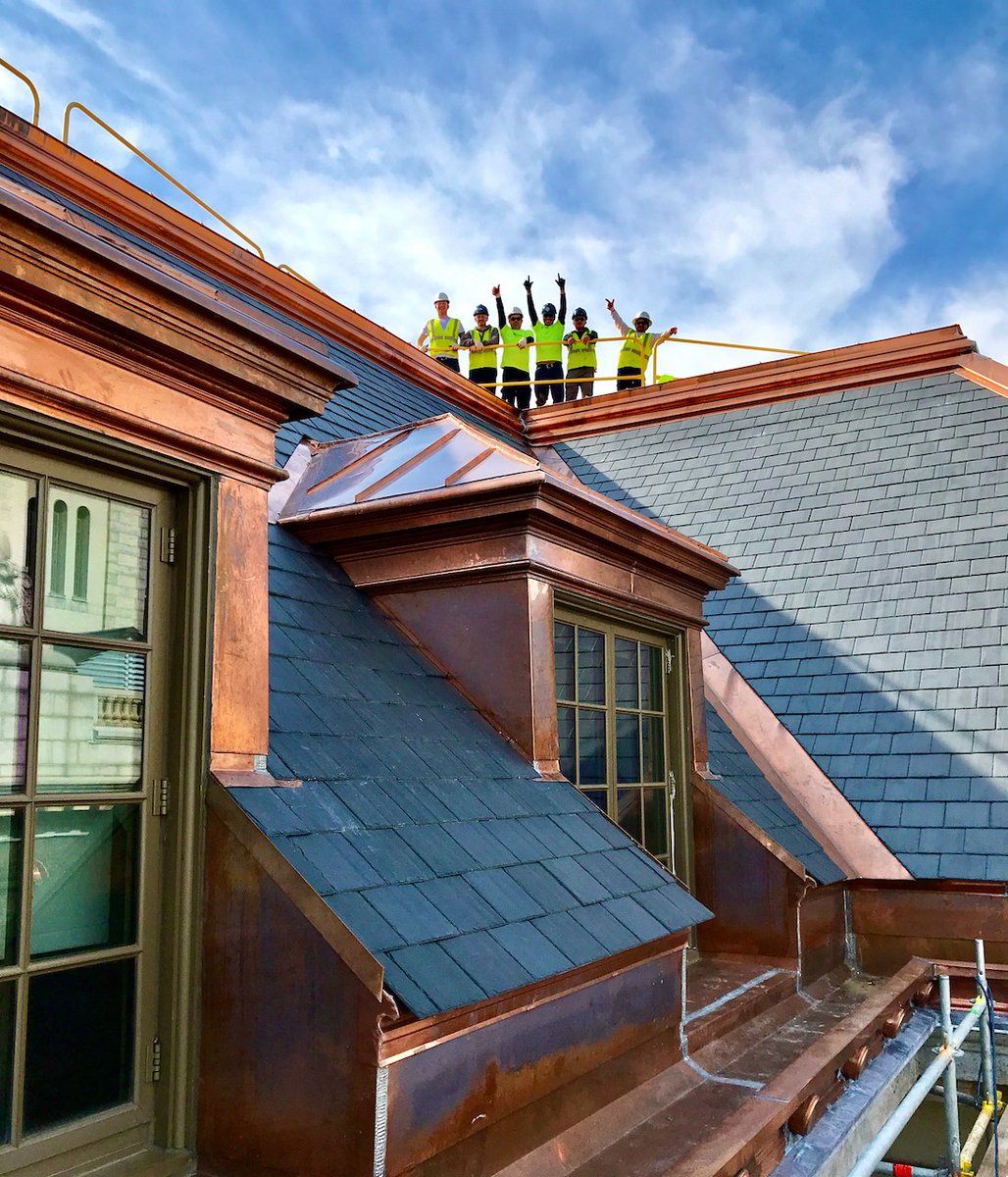 WagnerRoofing's tweet image. As part of #Nationalroofingweek and as a proud member of the @NRCAnews and @AllianceNRCA, we take a look back at one of our #signatureprojects from this past year at the US Naval Academy. #wagnerroofing #roofbywagner  #copper #slate #roofing