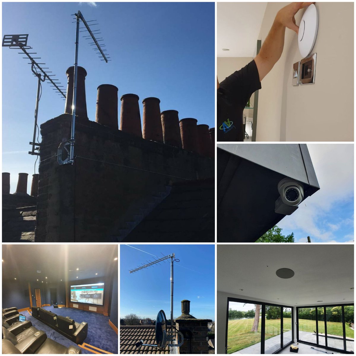 Get in touch with us today for a #free #noobligation #quote for; 

#Aerials & #Satellites
#CCTV
#WiFisolutions 
#Homecinema
#Smarthomes & #Smartintercoms