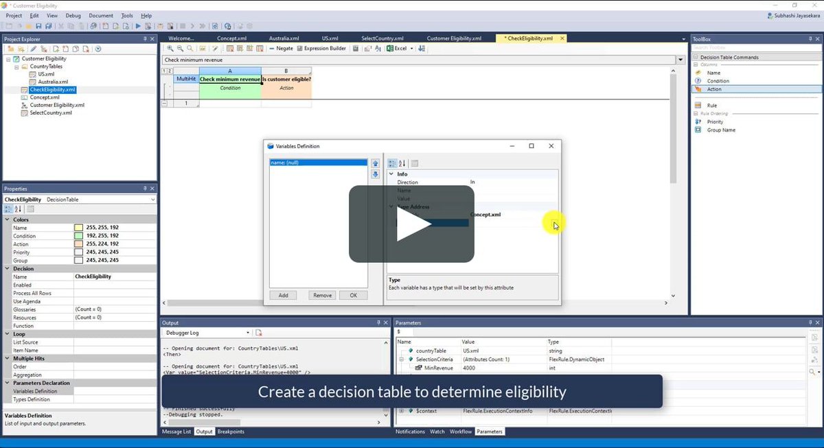FlexRule's tweet image. Learn how you can make #NextBestDecision using #DynamicRouting applied on decision table vimeo.com/369457495 #DecsionCentric #DecisionAutomation