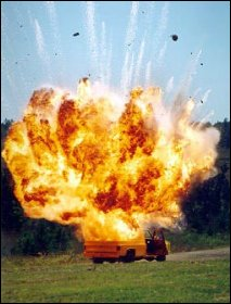 Vialls in 2004 article revealed when US Special Forces loaded two light trucks with 1000 lb ANFO each & then filmed detonation w/high-speed cameras, the film showed a clear air gap between vehicle chassis & the road in both cases12/ http://web.archive.org/web/20051208084823/http://www.vialls.com/myahudi/embassynuke.html