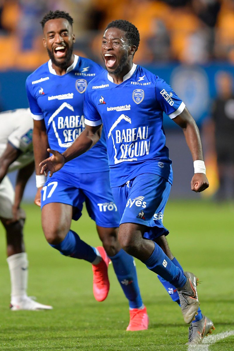 Great victory last night, happy to get the 3 points, &amp; to make my debut &amp; get 2 goals. God is great 🙏🏾 <a href="/estac_officiel/">ESTAC Troyes</a>