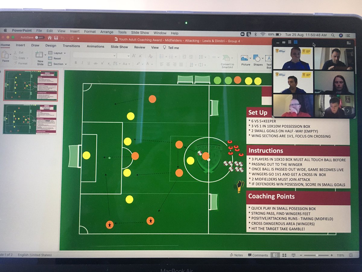 AthensDimitri's tweet photo. Session Delivery and Discussion Session 5 group 4. 

@ScottishFA @ScotFANorth 

#CoachEducation #Coaching #Badges #development #youthFootball https://t.co/IbiXQNf207