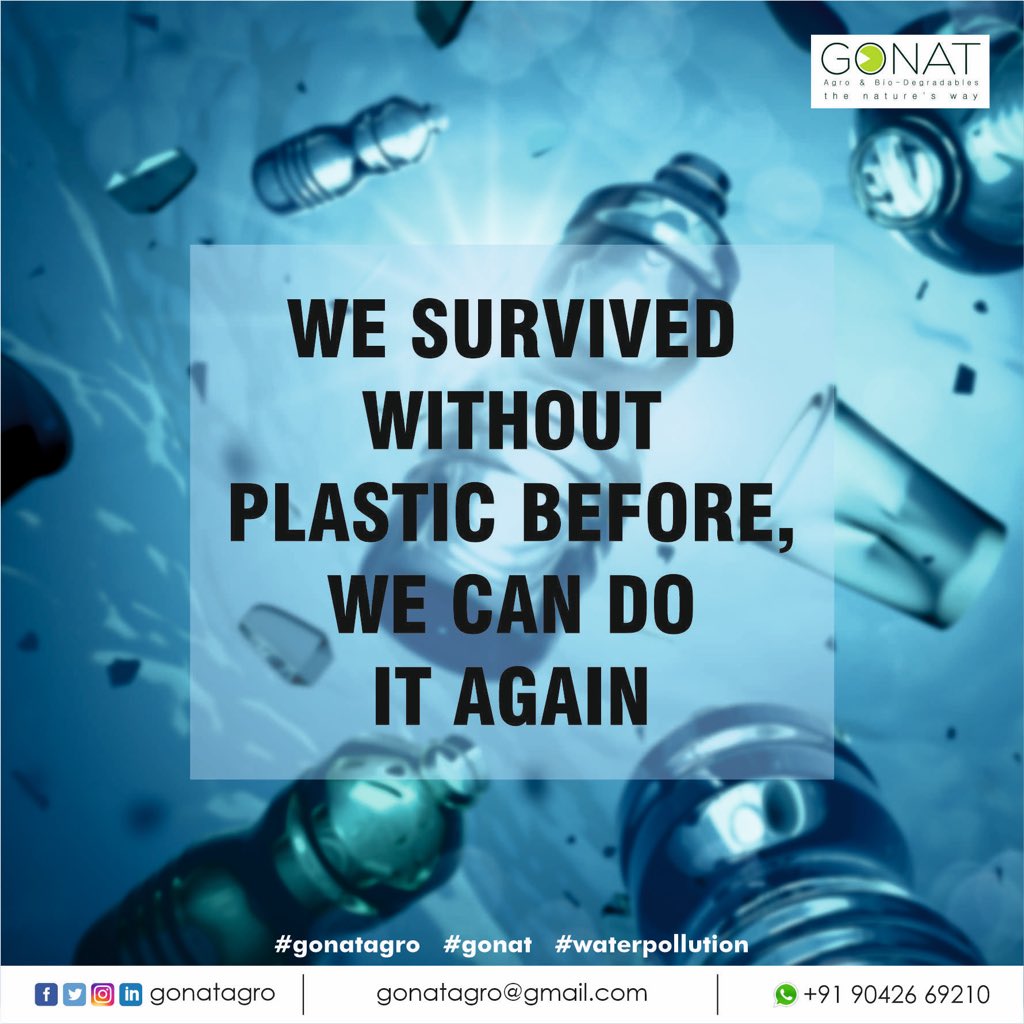 GonatAgro's tweet photo. Plastic pollution free world is not a choice but a commitment to life - a commitment to the next generation ♻️🚯🎣🚮
.
.
@GonatAgro 
. 
. 
Contact: +919042669210
Gonatagro@gmail.com
. 
. 
#gonatagro #gonat #plasticpollution #plasticfree #savetheplanet #ocean #sustainable #bhfyp https://t.co/L02U2IoIKD