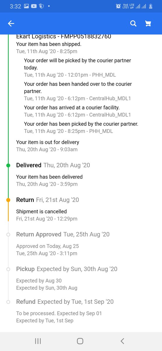 UPDATE: Just got a call from escalation. They confirmed the Seller approved the return request and pick up will be done within a week. That was a bit assuring. I will wait until Sep 1st and then contact  @flipkartsupport