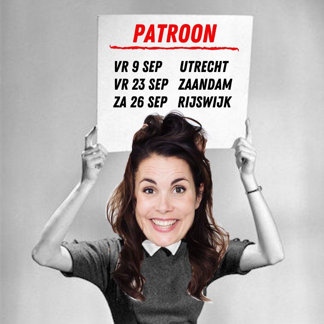 De laatste, allerlaatste, voorstellingen van PATROON: Wil je PATROON nog zien dan kan dat op 9 september in de @ssbutrecht op 23 september in het @zaantheater en we sluiten af op 26 september in de @rijswijkseschouwburg #laatsterondelaatstekansen